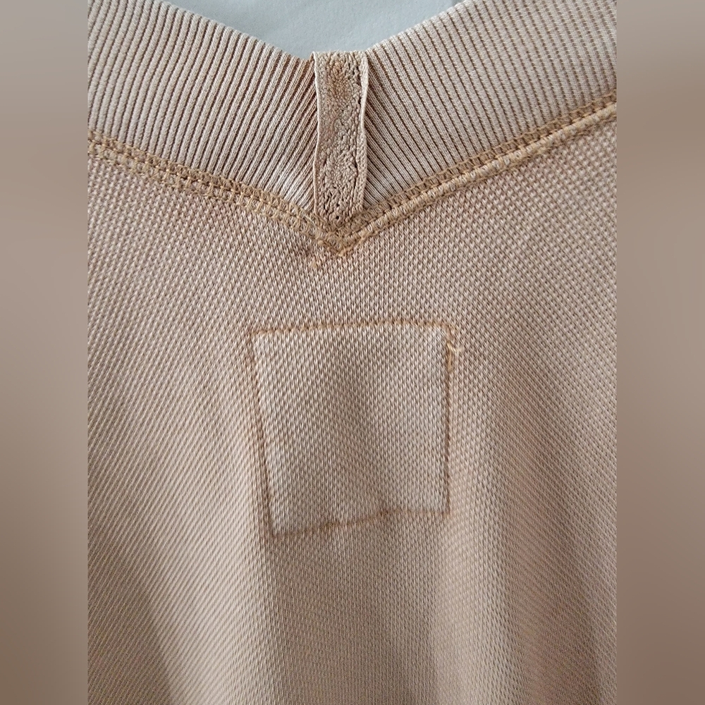 Aerie Soft Beige V-Neck Sweater - Picture 3 of 4